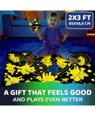 2x3 FT Glow in the Dark Floor Puzzle for Kids Ages 4-8