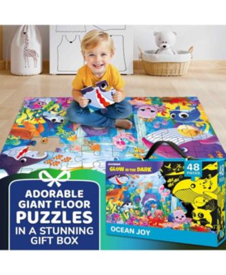 2x3 FT Glow in the Dark Floor Puzzle for Kids Ages 4-8