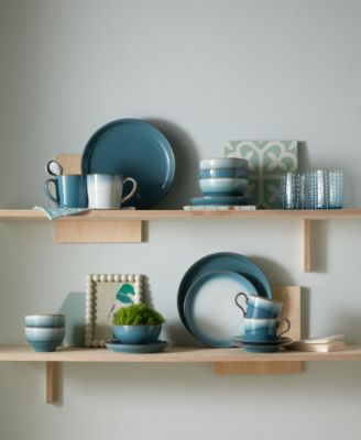 Azure Haze Coupe Small Plates, Set of 4