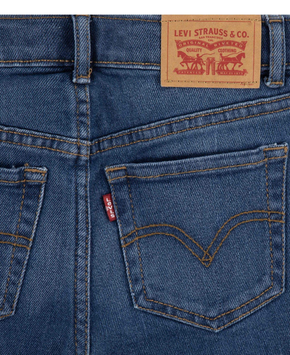 Levi's Girls 2t-6x 726 High-rise Flare Jeans In Blue