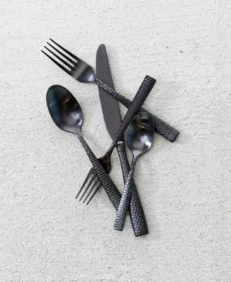 Lucca Faceted 20-Pc. Flatware Set, Service For 4