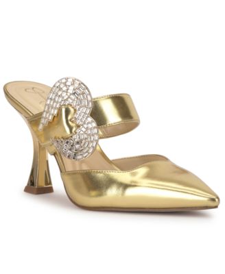 Women's Favica Heart Buckle Stiletto Pumps