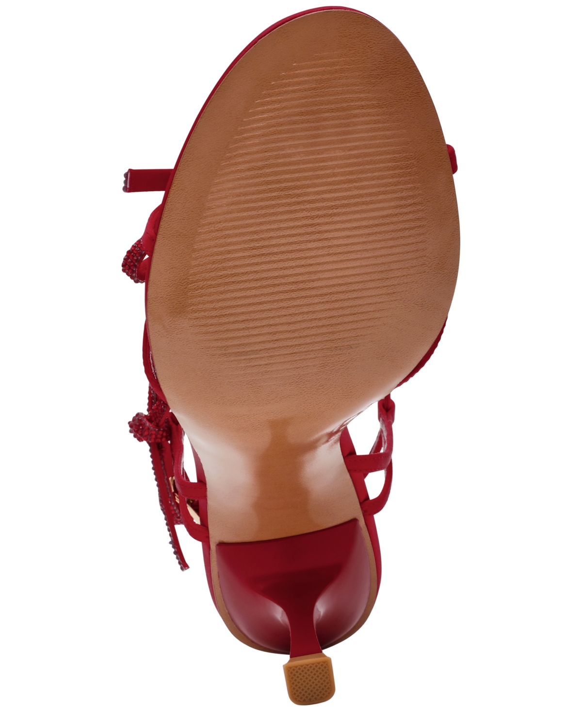 Steve Madden Women's Nixon-r High-heel Bow Dress Sandals In Red