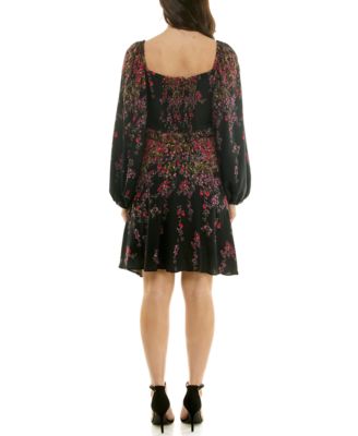 Women's Ruffled V-Neck Dress