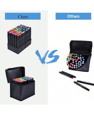 Back To School Season Alcohol Marker Set, Double Tip Stirrer Art Markers, Permanent Sketch Markers For Drawing Adult Coloring (120Colors)