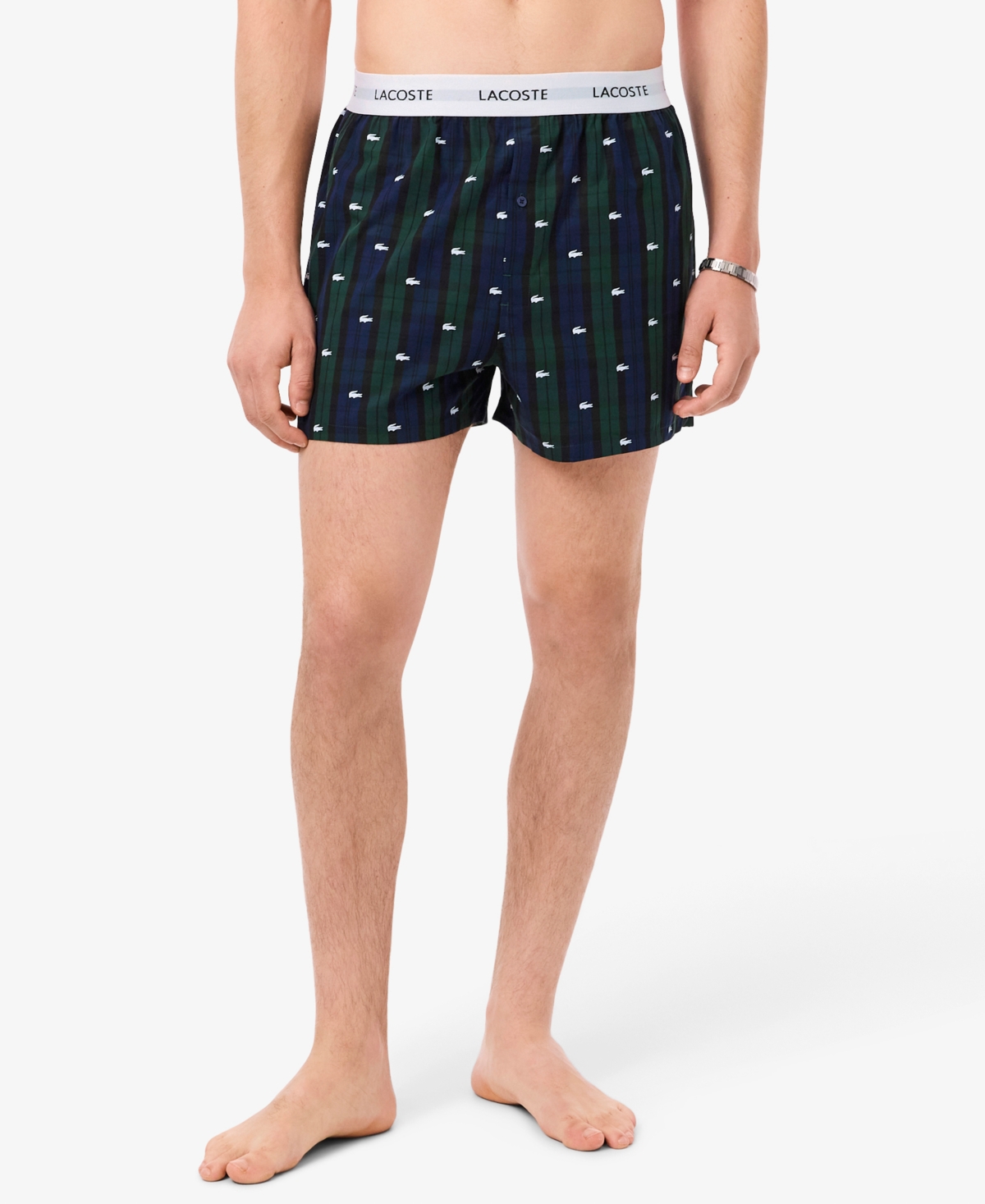 Lacoste Men's 3-Pack Regular-Fit Woven Boxer Set