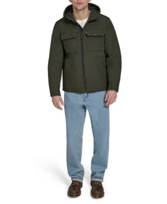 Men's Rib Stop Softshell with Hood Jacket 