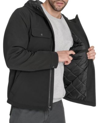 Men's Rib Stop Softshell with Hood Jacket 