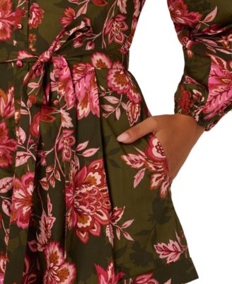 by Adrianna Papell Women's V-Neck Printed Romper Dress