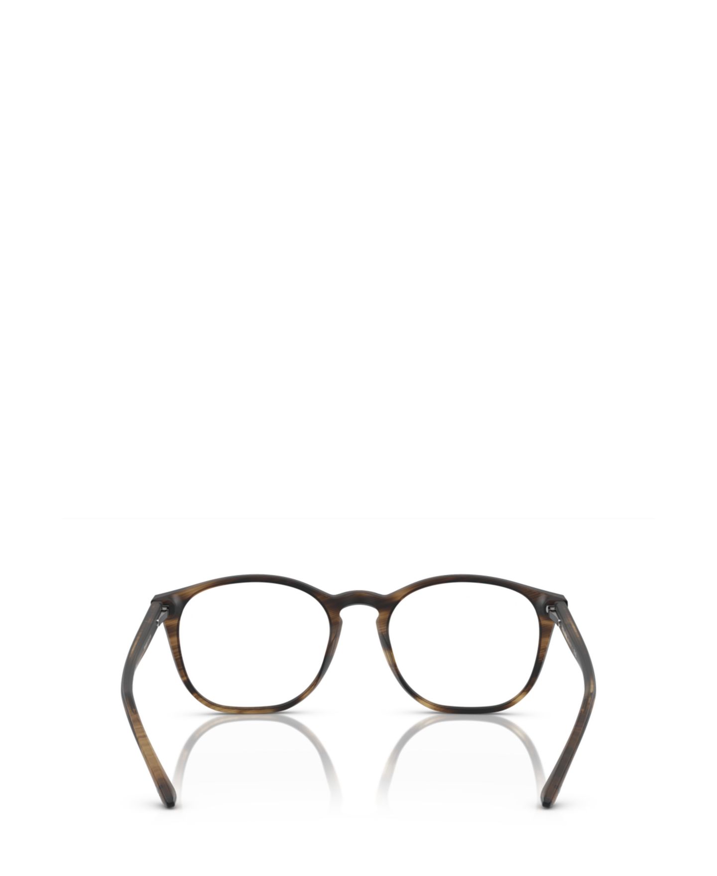 Мужские очки Giorgio Armani Man Panthos Plastic AR7074 Eyeglasses, цвет: Тёмный коричневый — фото 7