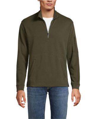 Men's Long Sleeve Cooling Performance Pique Quarter Zip