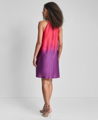 Petite Sleeveless Mock Neck Shift Dress