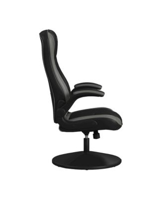 1 Pc Fabric & Metal Gaming Chair Floor Style 360 Swivel Rocker High Back Ergonomic Design Bedroom or Game Room