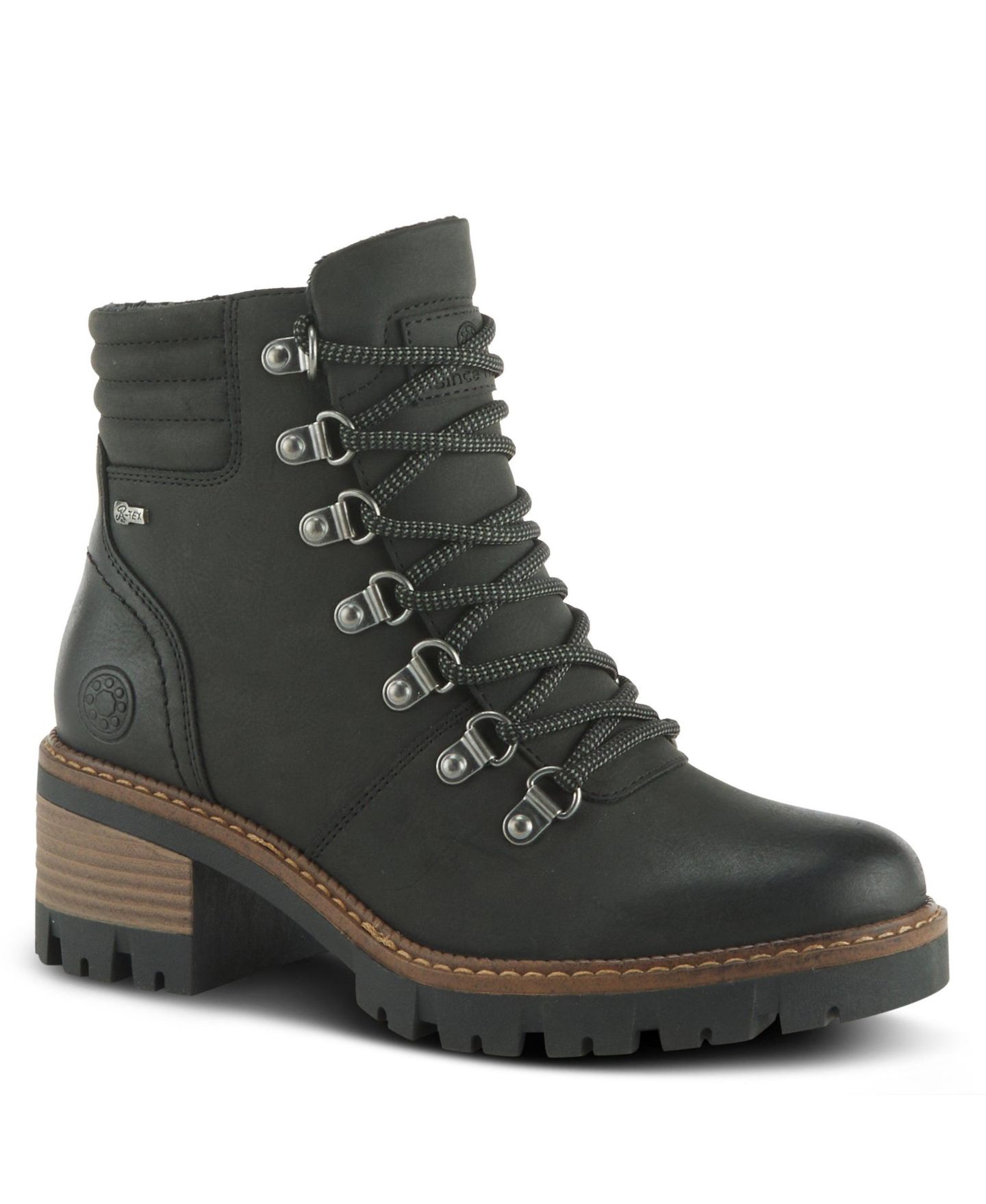 Женские ботинки Spring Step Rockies Booties with Durable Lug Sole, цвет: Чёрный — фото 1