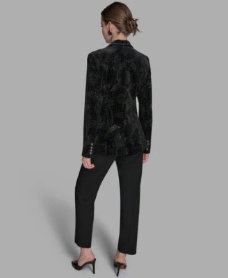 Women's Embellished Long Sleeve Blazer