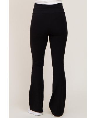 Maternity Black Flared Leggings
