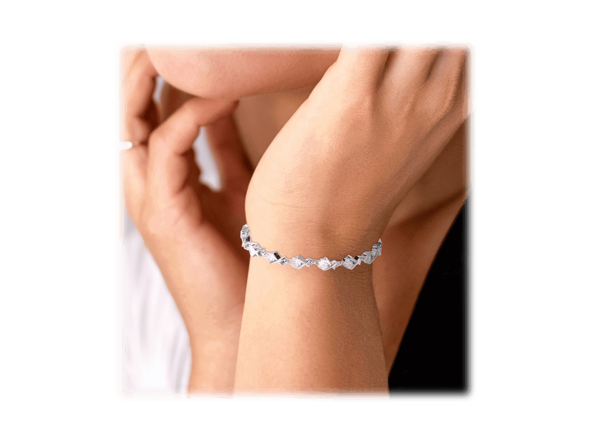 Xo Tennis Bracelet for Women with Round Cut Cubic Zirconia Stones
