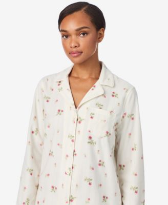 Women's Long Sleeves Notch Collar Pajama Set