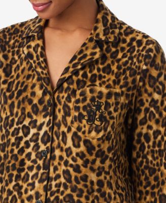 Women's Long Sleeves Notch Collar Pajama Set