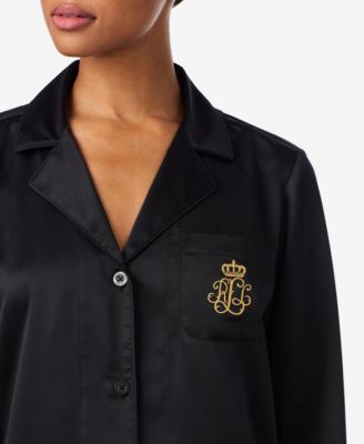 Women's Long Sleeves Notch Collar Pajama Set