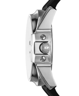 Men's Master Chief Quartz Three-Hand Date Black Silicone Watch Gift Set, 43mm