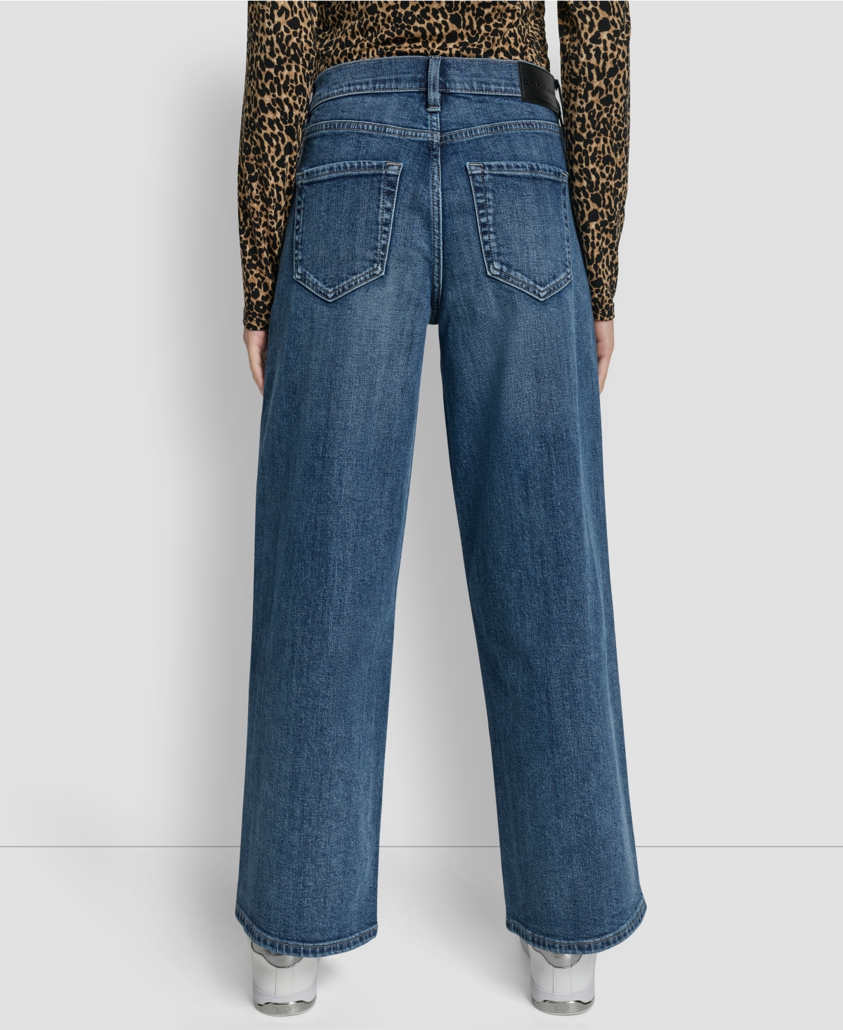 Dkny Jeans Women's High Rise Modern Wide Leg