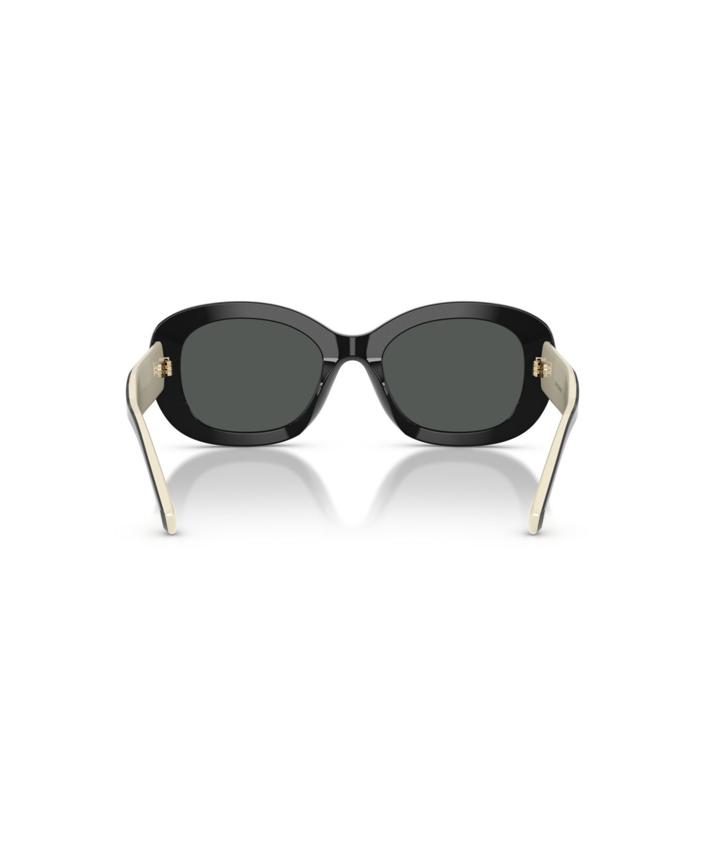 Женские солнцезащитные очки Tory Burch Oval Sunglasses, TY7226U, цвет: Чёрный — фото 5
