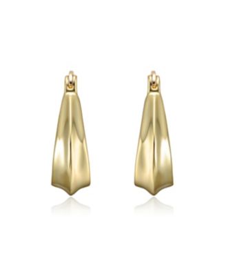 Rain Drop San Marco Cuff Earrings in White Gold Plated or 14K Gold Plated