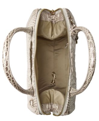 Caroline Melbourne Embossed Leather Satchel Bag