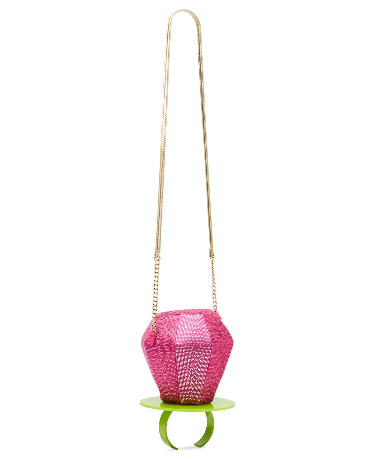 Betsey Johnson Put A Ring On It Small Crossbody Bag In Pink