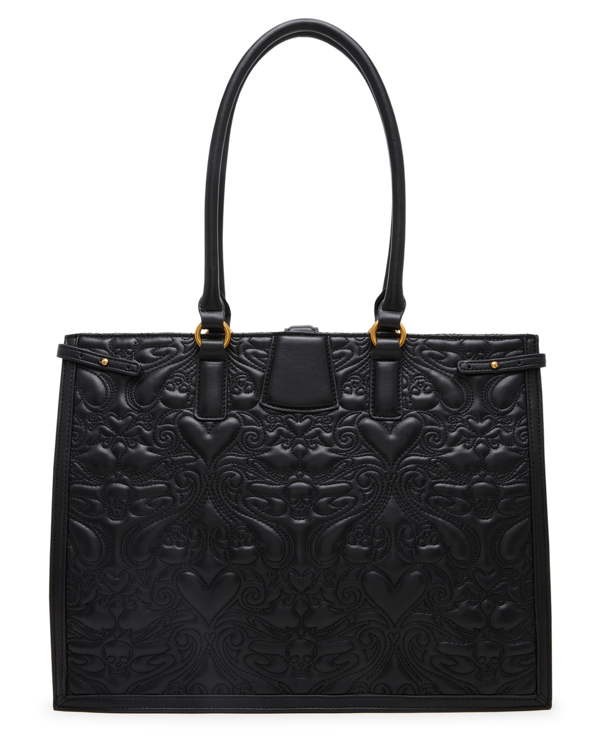 Betsey Johnson Quilted Medium Tote Bag In Black