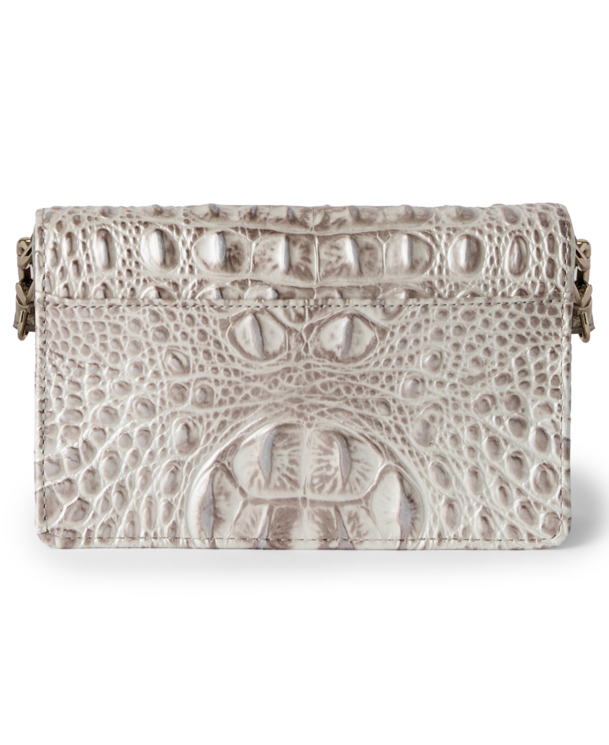 Brahmin Minuette Melbourne Mini Leather Crossbody Bag In Gray