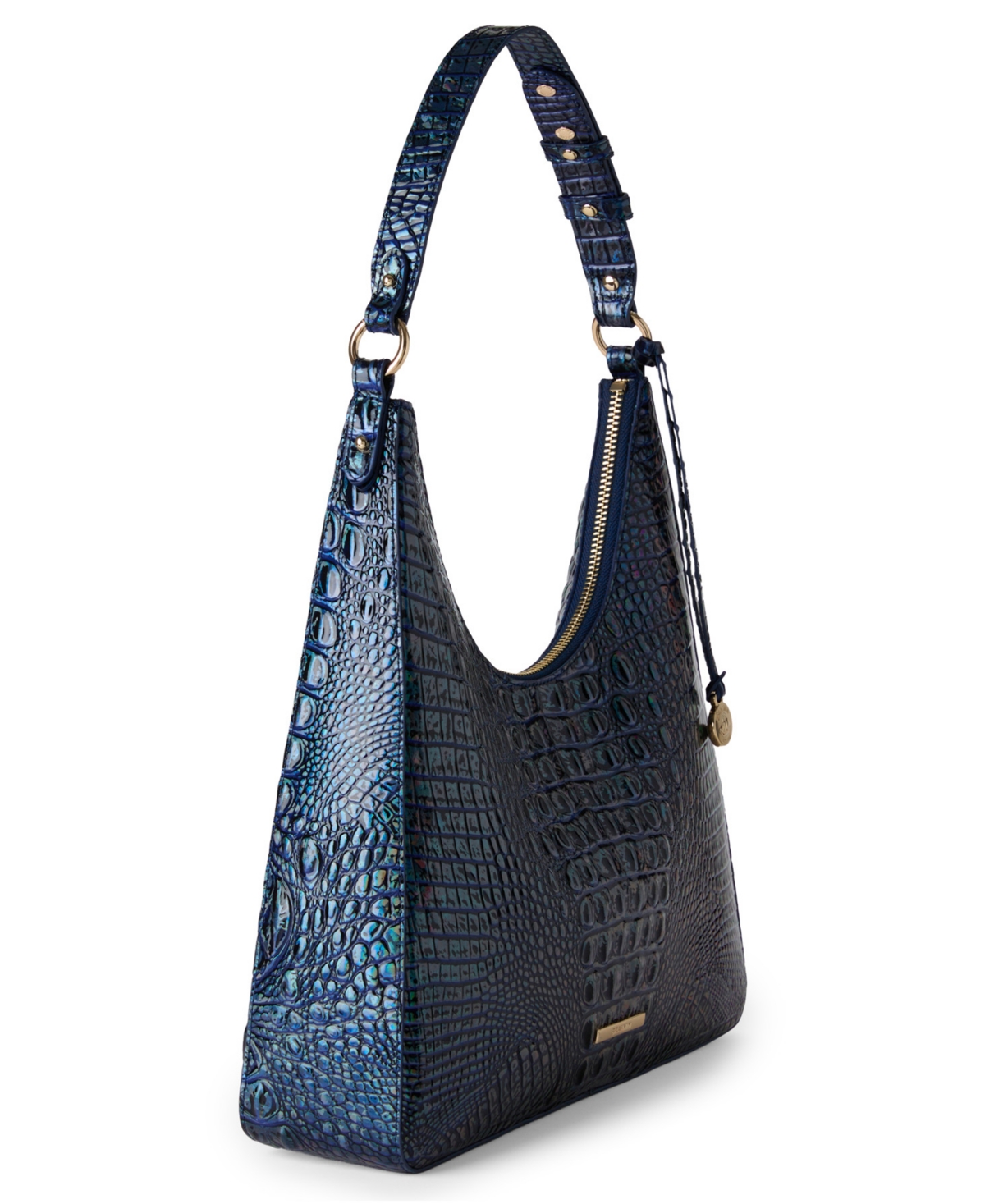 Brahmin Tabitha Leather Shoulder Bag In Blue