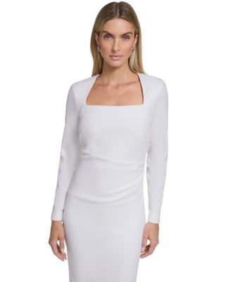 Women's Long Sleeve Midi Dress