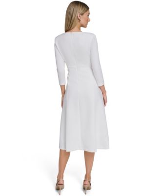 Women's Zippered Midi Dress