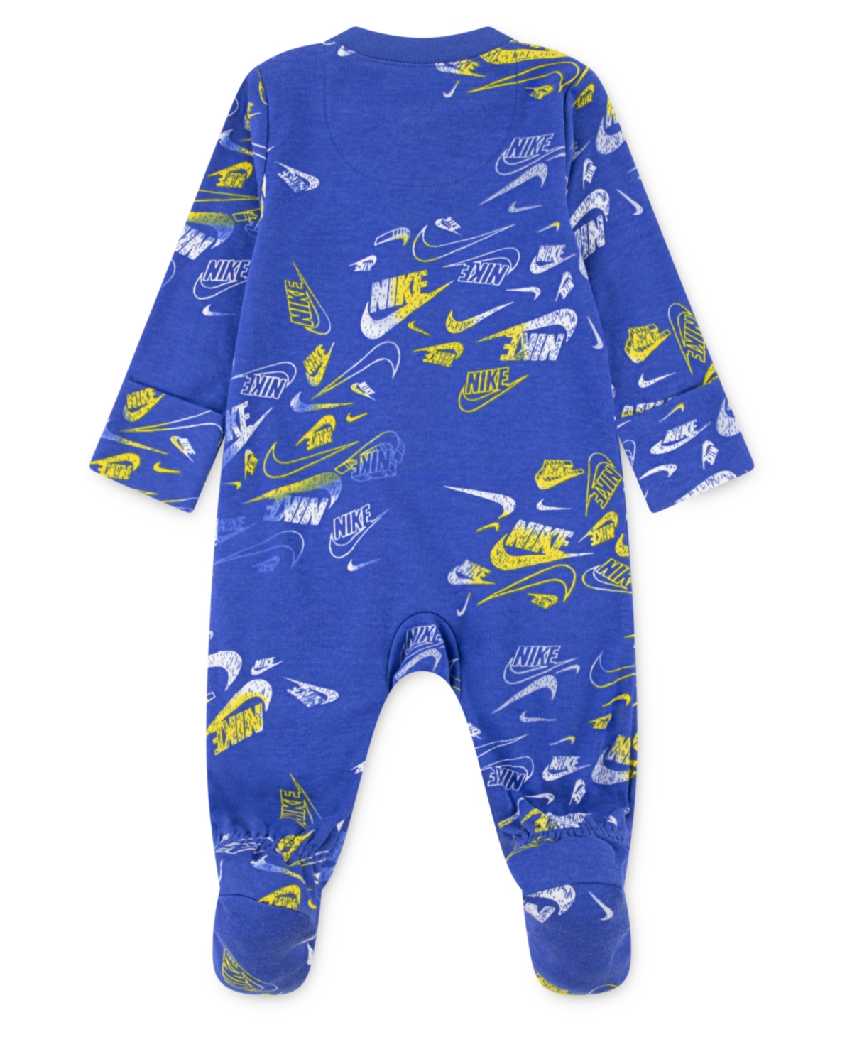 Nike Baby Girls Or Boys Printed Footed Coverall In Blue