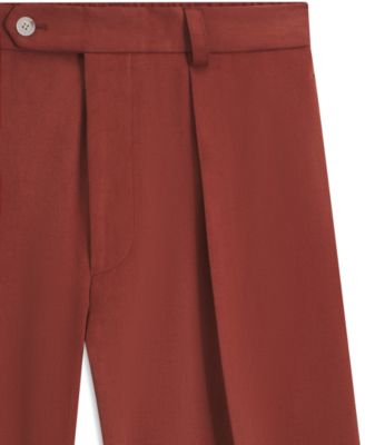 Men's BECKHAM x BOSS Cotton Micro-Patterned Pants