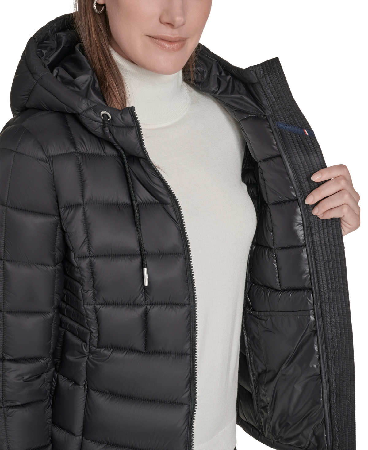 Tommy Hilfiger Women's Packable Hooded Puffer Jacket