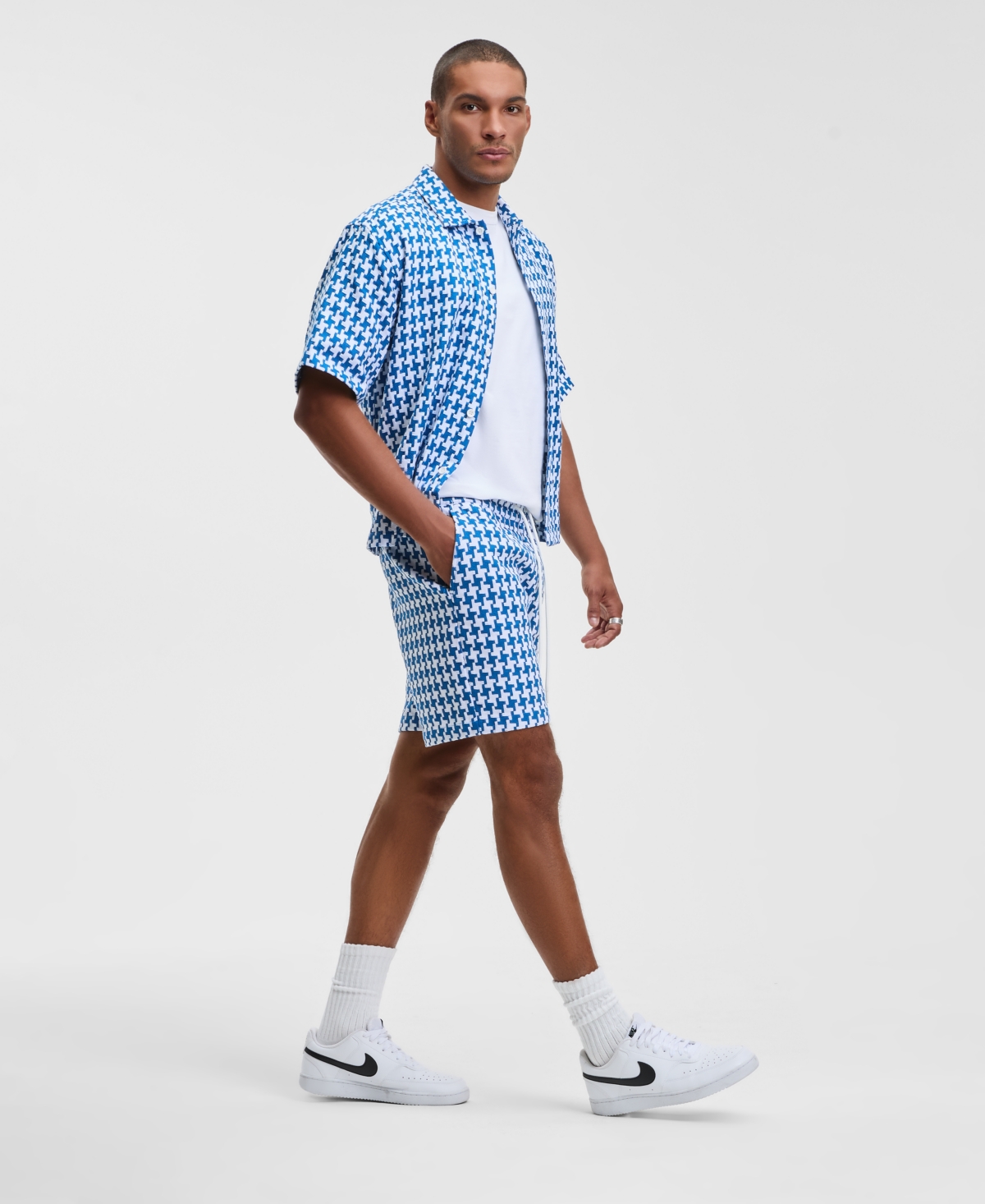 Mode of One Men's Relaxed-Fit Yarn-Dyed Shorts, Macy's Exclusive