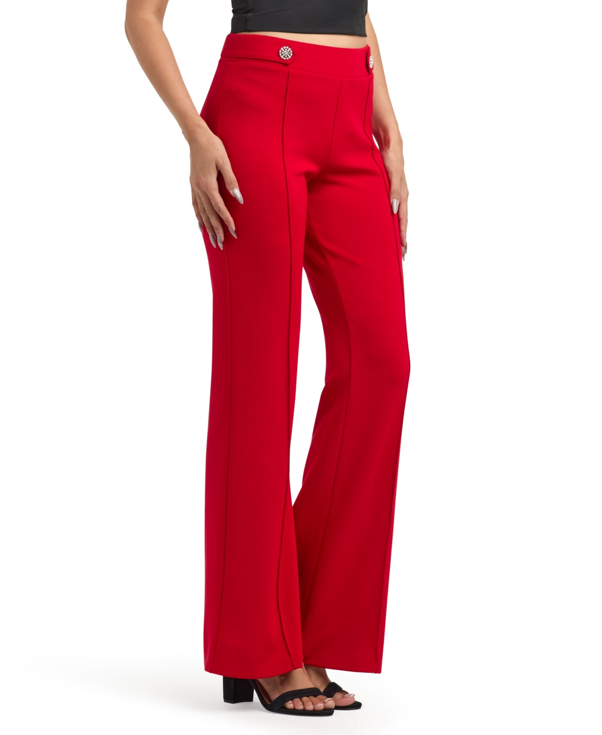 Bcx Women's Lightweight Scuba Pull-on Pants In Red