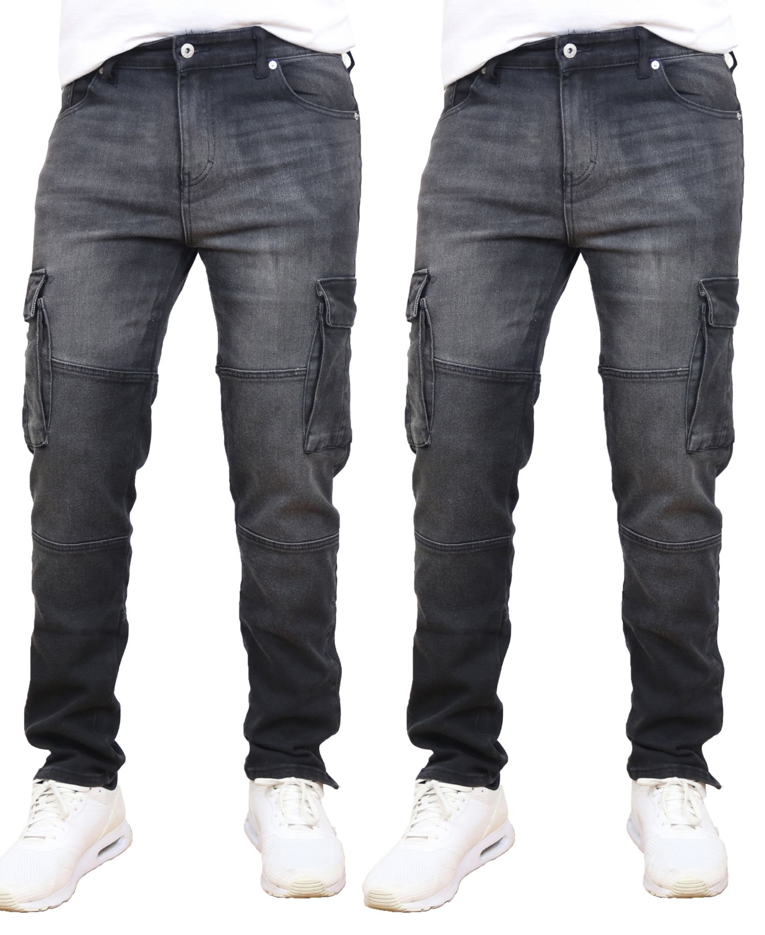 Men's 2-Pack Stretch Cargo Pocket Jeans