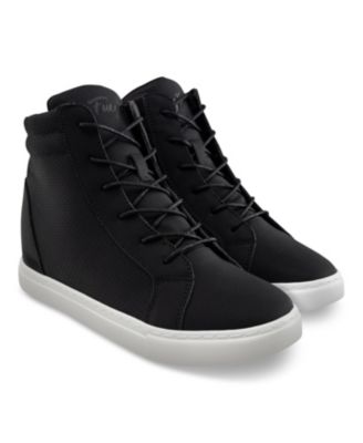 Kids Black Wedge Sneaker
