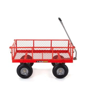800 Pound Capacity Heavy Duty Steel Mesh Utility Wagon Cart