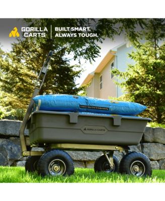 Heavy-Duty Poly Yard Dump Utility Cart with 800 lb Capacity