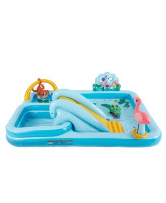 96" x 78" x 28" Inflatable Jungle Adventure Play Center Spray Kiddie Pool