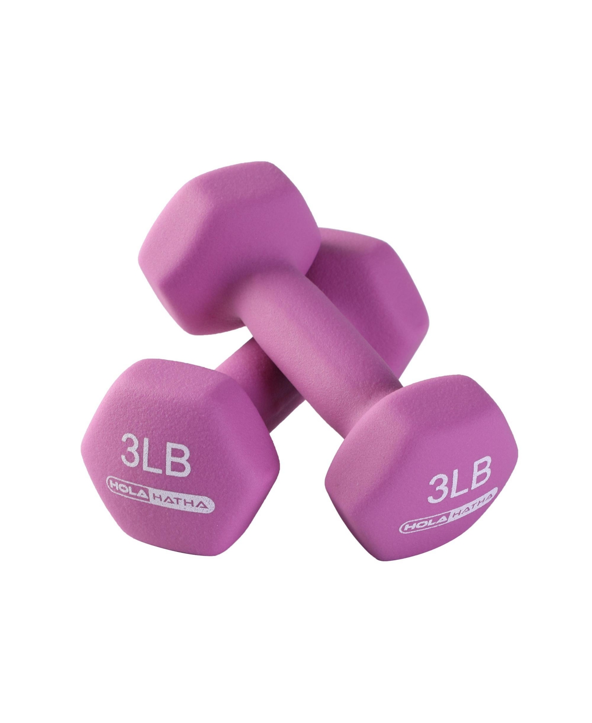 HolaHatha Neoprene Dumbbell Free Hand Weight Set with Storage Rack, Multicolor