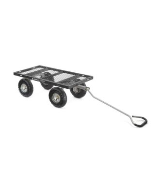 Steel Utility Cart Garden Beach Wagon, 800 Pound Capacity, Gray