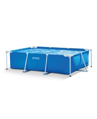 86" x 23" Rectangular Frame Above Ground Outdoor Splash Swimming Pool