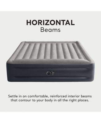 Dura Beam Plus Deluxe Blow Up Air Mattress Bed with Built In Pump, King