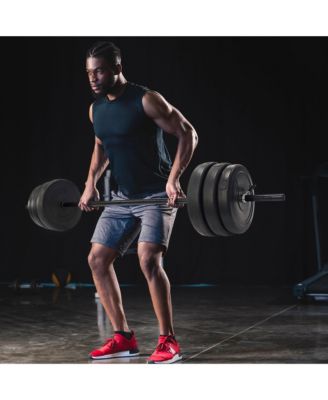 BalanceFrom Sporzon! Standard Weightlifting Solid Olympic Barbell, 1 Inch, 5 Ft